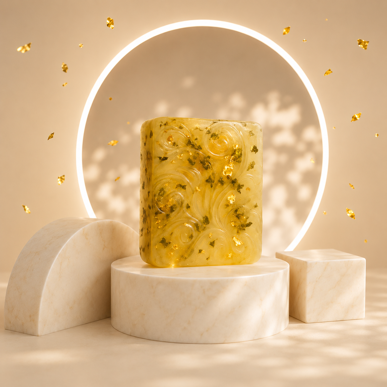 24K Gold Leaf Brightening Soap