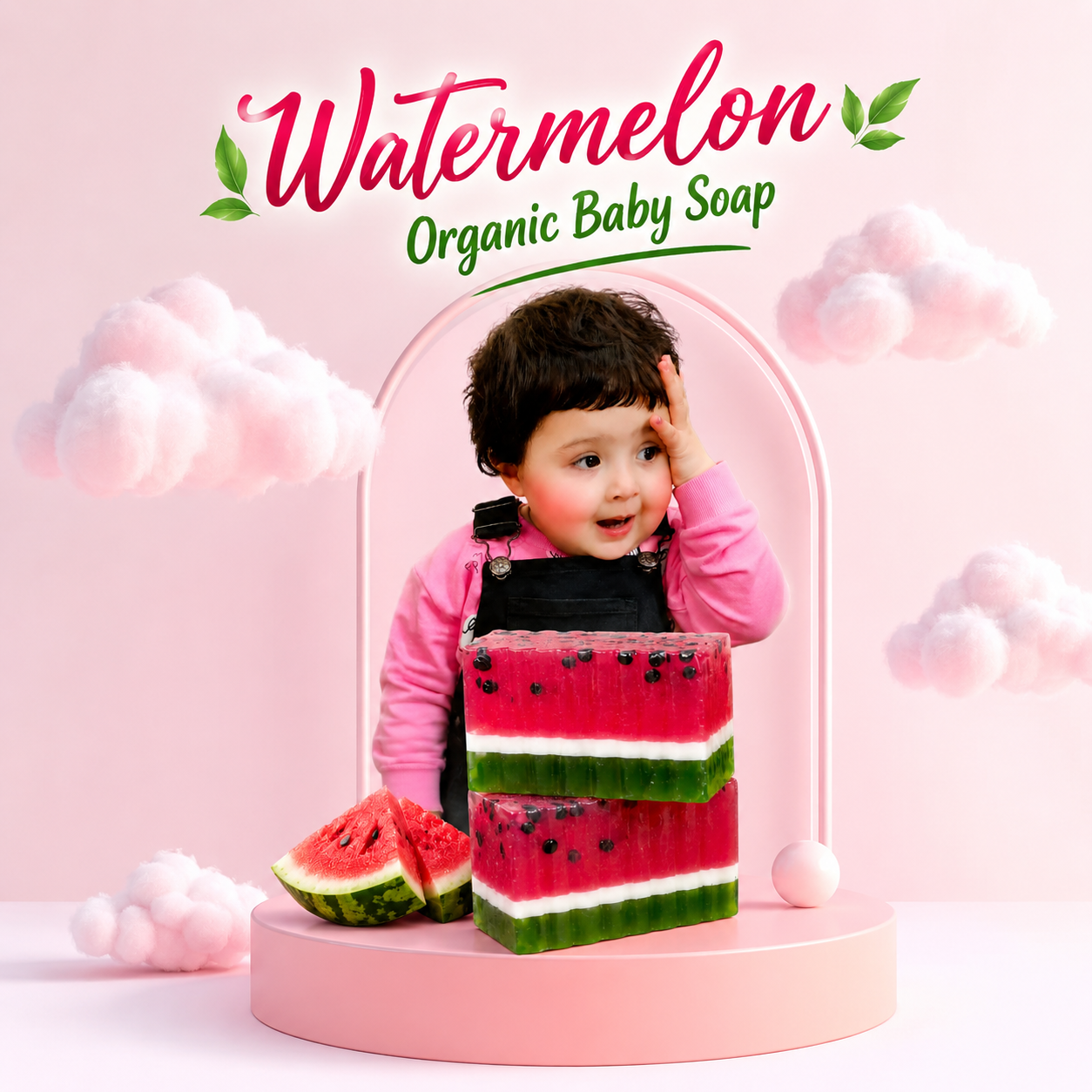Watermelon Organic Baby Soap – Refreshing, Brightening & Naturally Glowing